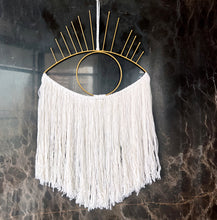 Load image into Gallery viewer, Boho Eye Macrame Wall Hanger
