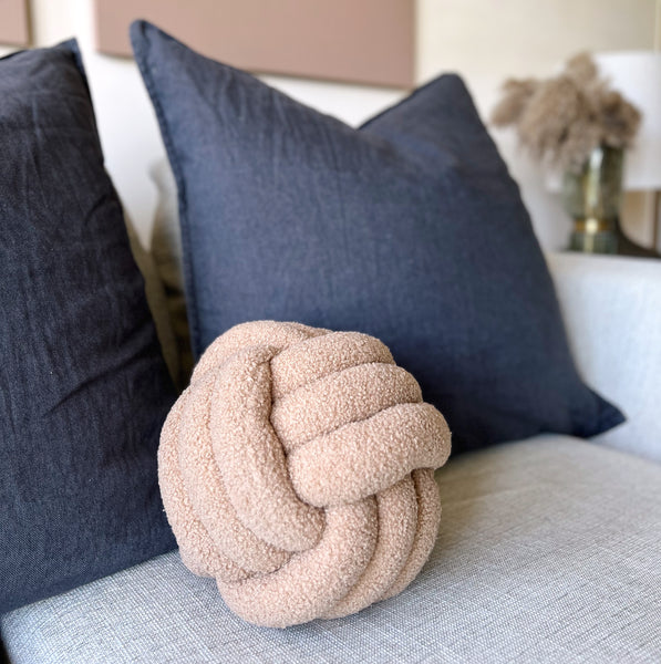 Woven Knotted Decorative Cushion