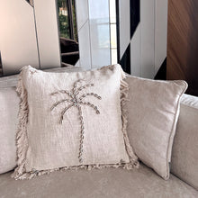 Load image into Gallery viewer, Boho Shell Palm Cushion

