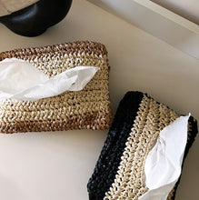 Load image into Gallery viewer, Natural Raffia Tissue Pouch
