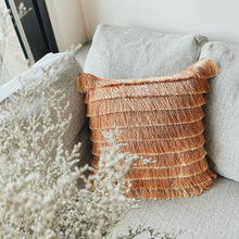 Load image into Gallery viewer, Harlow Tiered Fringe Cushion
