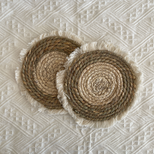 Load image into Gallery viewer, Amara Braided Seagrass Coaster
