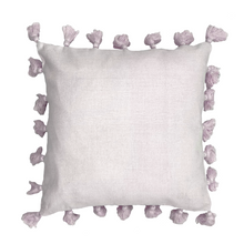 Load image into Gallery viewer, Bethany Soft Pink Tassel Slub Cushion
