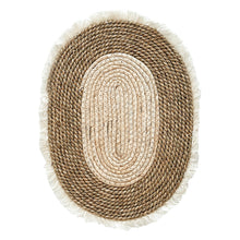 Load image into Gallery viewer, Amara Braided Seagrass Oval Placemat
