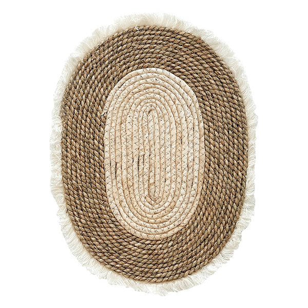 Amara Braided Seagrass Oval Placemat