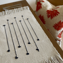 Load image into Gallery viewer, PRE - ORDER Aztec Cotton Fringe Placemat
