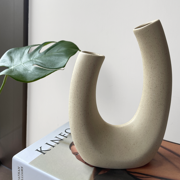 PRE-ORDER Curved Ceramic Vase