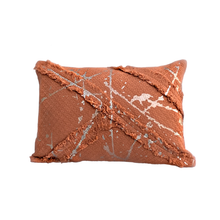 Load image into Gallery viewer, Monique Gold Foil Tufted Lumbar Cushion
