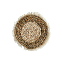 Load image into Gallery viewer, Amara Braided Seagrass Coaster
